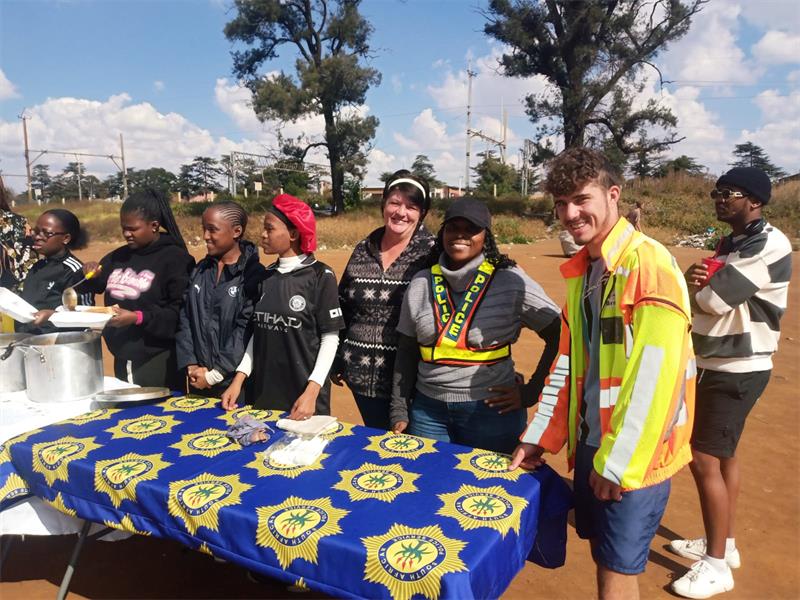 Community members received nourishing meals during an outreach initiative led by the Bold and Brave Foundation.