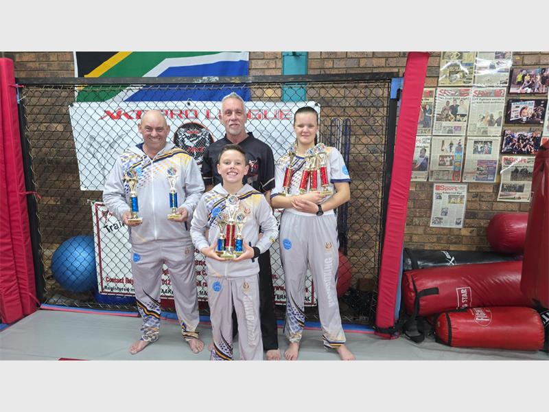 Two of the three fighters will be fighting internationally, one in Venice and the other in Thailand, after raking in the wins at nationals.