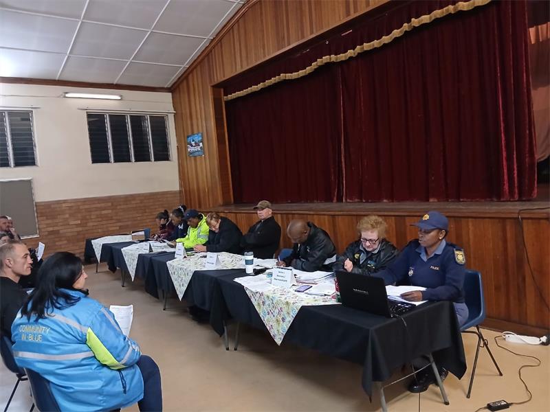 The Brakpan CPF combined sectors meeting provided a platform for residents, patrollers and police to share concerns and discuss ways to combat crime.