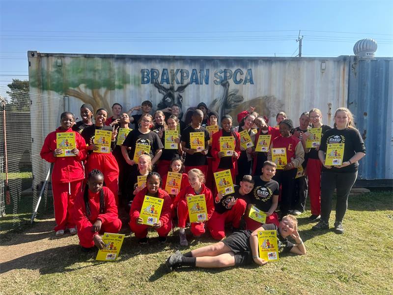 The learners used funds from the ExED On the Go project to support the local animal welfare society.