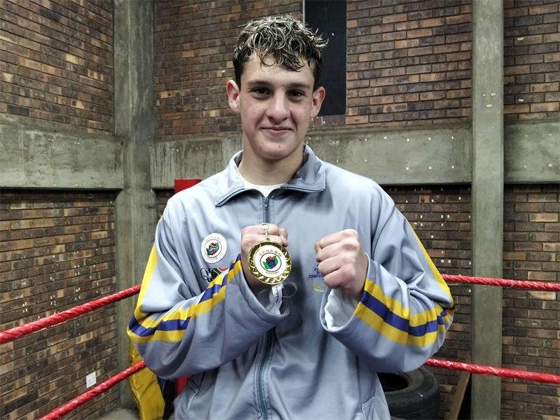 The passionate amateur boxer trains every day except Sunday and hopes to one day compete at the Olympics.