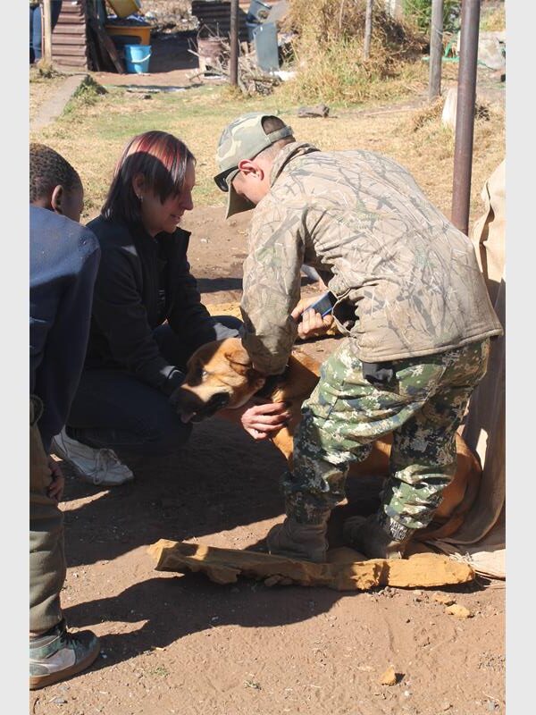 Armed with treats, compassion and determination, Sanette Bosman has become a familiar face among the animals and residents of Mgongo informal settlement.