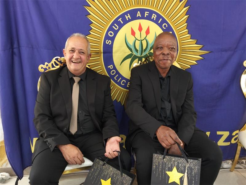 One of the retirees was unable to attend the farewell celebration, but was still honoured in absentia.