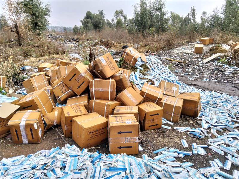 “Discarded medication did not come from city clinics,” says metro.
