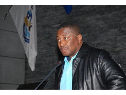 Member of the Mayoral Committee for Community Safety Mthuthuzeli Siboza outlines the role of the Community Safety Forum during a conference held recently at the Germiston Civic Centre.