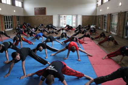 Physical training for four hours in preparatin of the grading session thereafter.