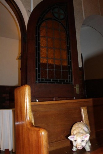 Just look at the beautiful stained glass?