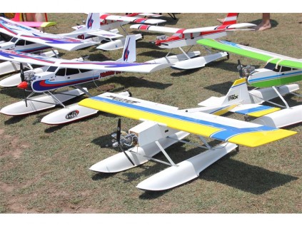 Some of the airplanes of members of the Umbali Radio Flyers CLub.