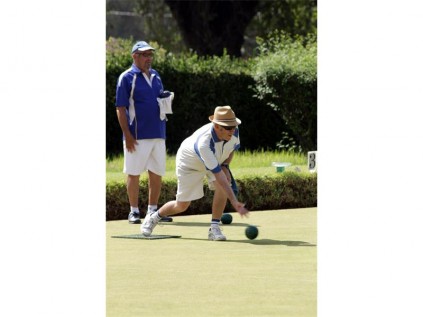 Izak Hattingh (front) from Springs Town Bowling Club won Section 4 at the Easterns men's senior singles tournament on Saturday at Springs Old Boys. He will be playing in the section play off for senior singles on January 25 at Springs Old Boys.