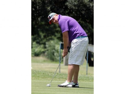 Conrad Liebenberg is putting during the monthly medal competition played on Saturday at Springs Country Club.