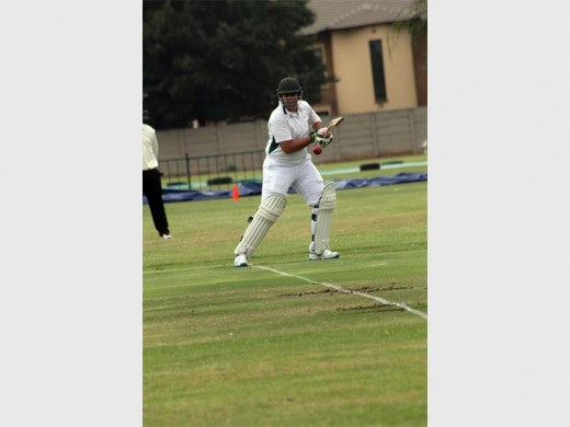 Leonard Schmidt, Springs Old Boys batsman of the first league in action during their match against CBC on Saturday.