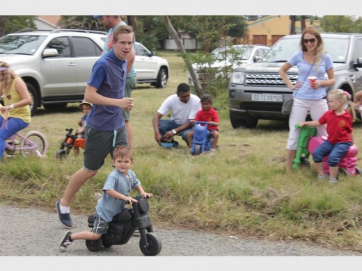 Zane Swart (3) did very well in the race. He was encouraged by a family friend, Liam Robinson (16).
