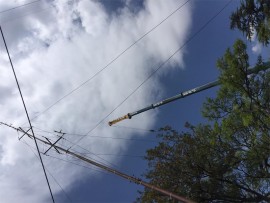 With the high radio mast antenna in place Selpark CPFs radio repeater coverage has improved.