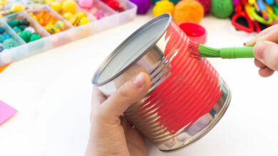 Recycled tin can crafts and projects