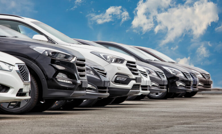 Cars For Sale Stock Lot Row