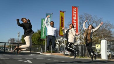 Bursary students - Nwabisa Nyelenzi, Percival Phakathi, Shanay Petersen & Isabel Theron.