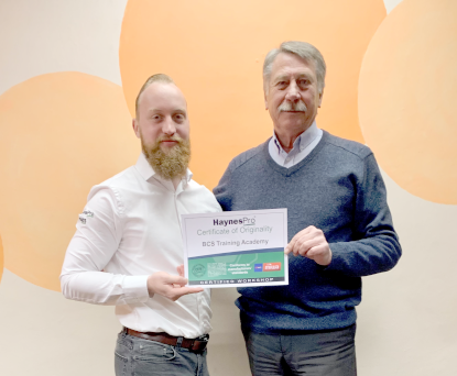 HaynesPro donation to BCS Training AcademyREDUCED