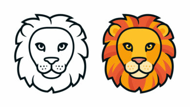Help your child make an easy lion craft