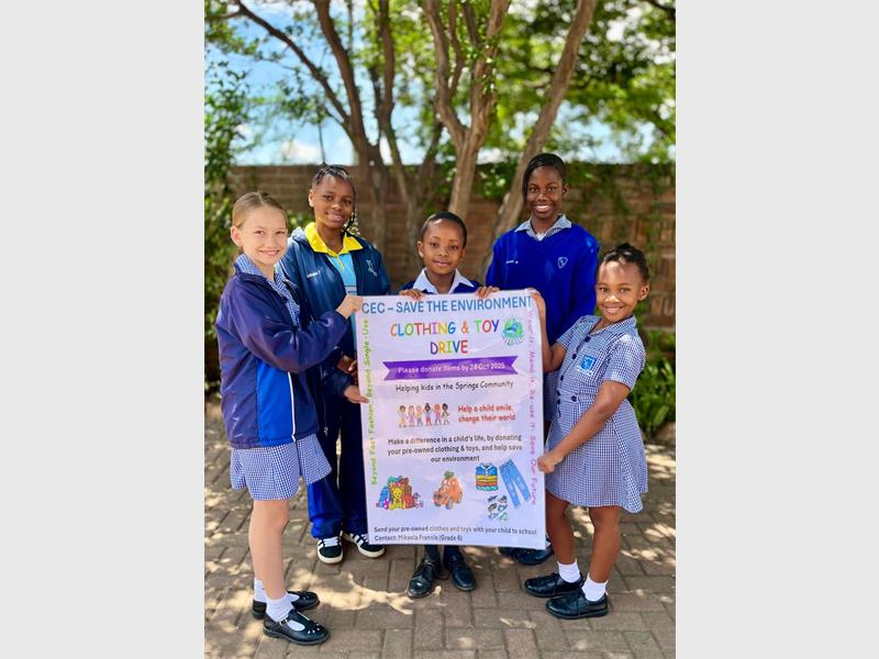 The Creative Education Centre in Selcourt has launched a Save The Environment club, led by 11-year-old Mikaela Francis. The initiative collects clothes and toys to support underprivileged families while promoting recycling and reuse.