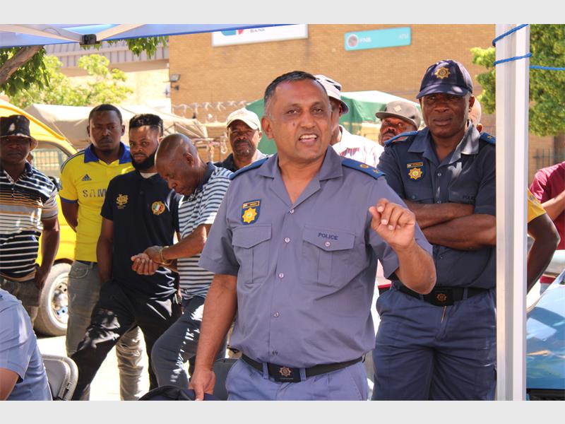 The Springs SAPS hosted a community engagement at the Springs Shoprite parking lot, where residents raised concerns about hijackings, corruption, and a lack of visible policing.