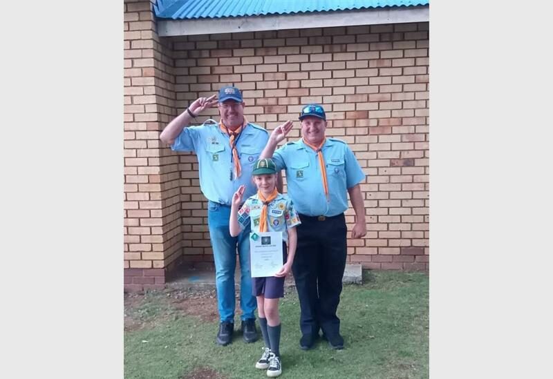 From first aid to citizenship skills, 11-year-old Hannah Coates has achieved the Leaping Wolf Award, showing exceptional commitment and personal growth in the Springs Air Scouts.