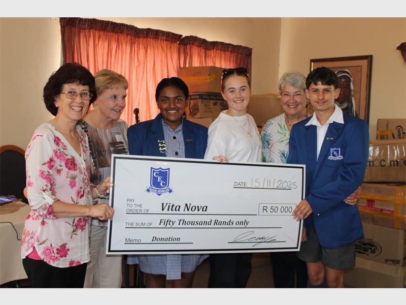 Vita Nova expressed heartfelt gratitude after receiving clothing, toys, and financial support from the Creative Education Centre.