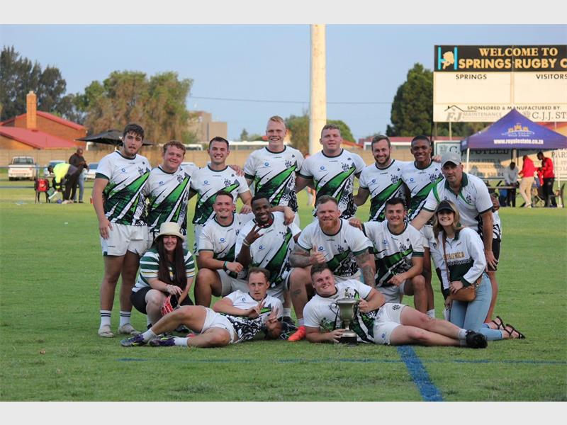 Olympia Park came alive on Saturday as 16 clubs competed in the Springs Rugby Club sevens tournament, with Brakpan’s Boxer Green team taking top honours and R10 000 in prize money.