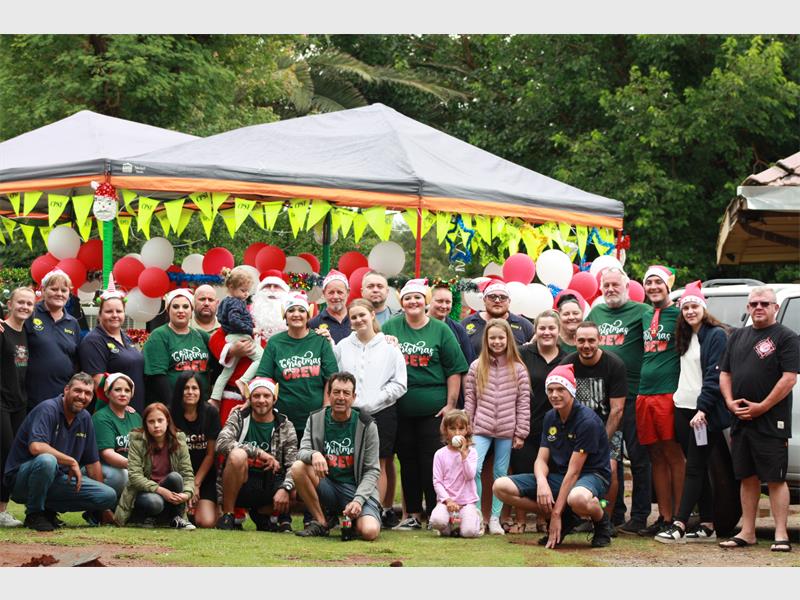 The Strubenvale CPSF Sector 3 hosted its annual Christmas drive, bringing joy to children despite rainy weather.