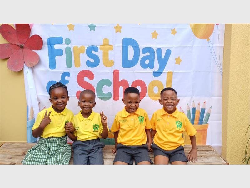 The school year kicked off with excitement as learners took their first steps into education.
