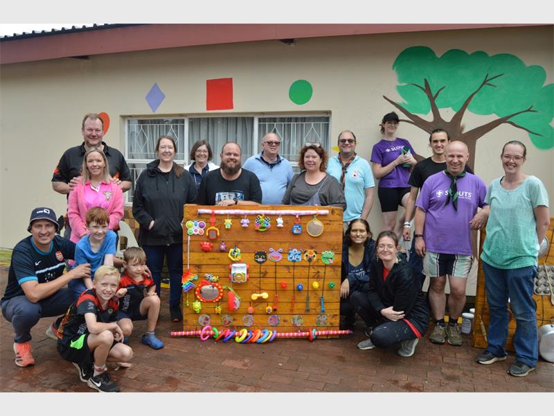 Months of planning led to the creation of a sensory garden at Vita Nova, offering residents a space designed to stimulate the senses and encourage inclusive play.