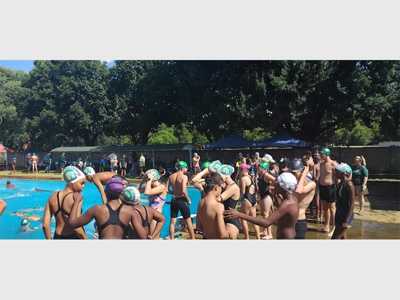 Springs Girls High swimming manager Akira Vorster praised her team’s growth and determination after a strong showing at the league gala, saying the focus remains on improving personal times.