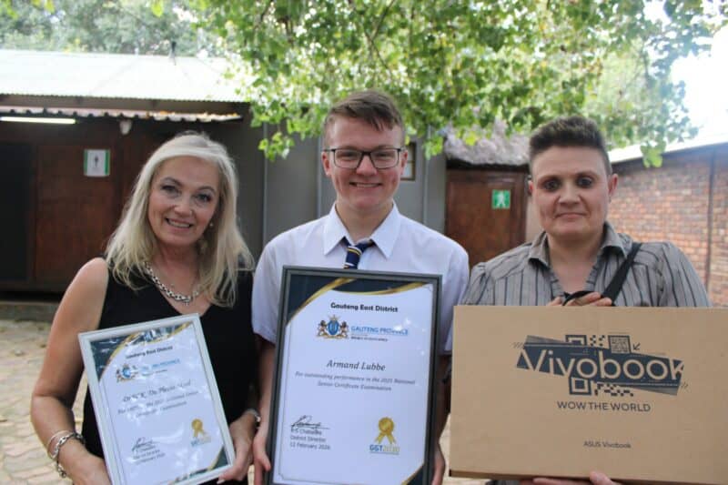 The Gauteng Department of Education Gauteng East district hosted its 18th annual awards at Stable Inn, celebrating top schools and learners, including LSEN achiever Armand Lubbe.