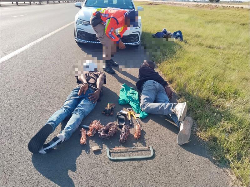 Two men were arrested during an operation on the N17. They also failed to provide valid identification documents.