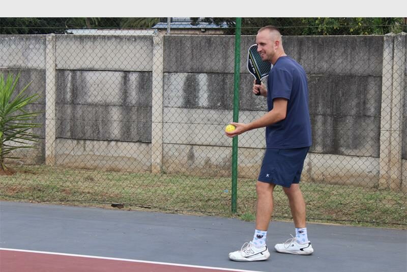 Residents turned out in numbers for a pickleball open day at the Springs Racquet Club.