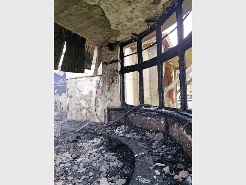 The CoE's emergency services responded to a house fire in Pollak Park on February 28.