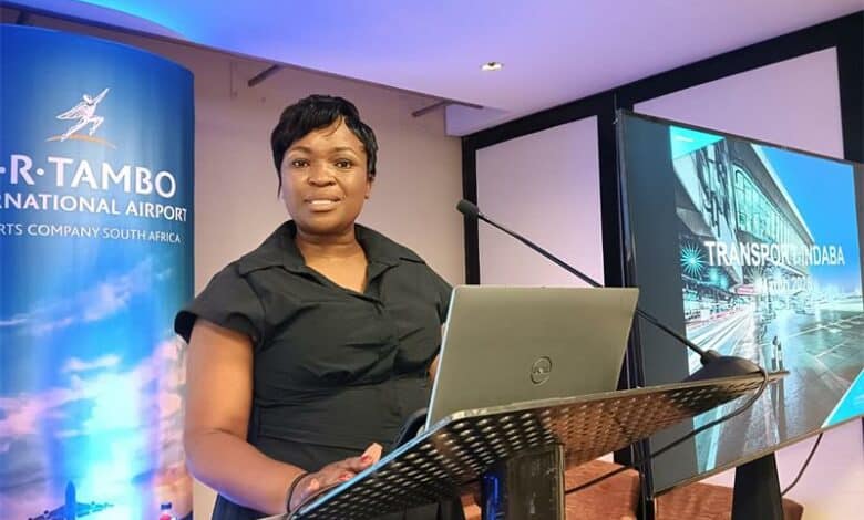 MMC Cllr Lindiwe Mnguni, participated at the two-day ACSA Transport Indaba at the O.R Tambo international Airport.