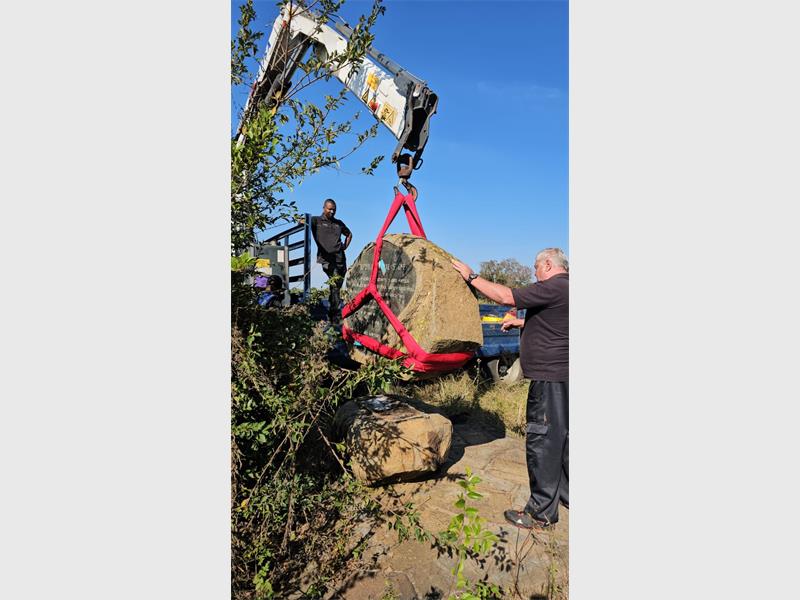 Residents will now be able to view the historic memorial at the museum following its relocation from Murray Park.