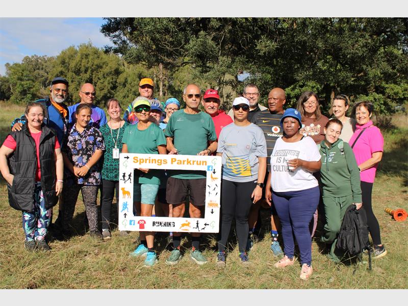Residents showed up in numbers for the April 27 parkrun highlighting the growth of the weekly community event.
