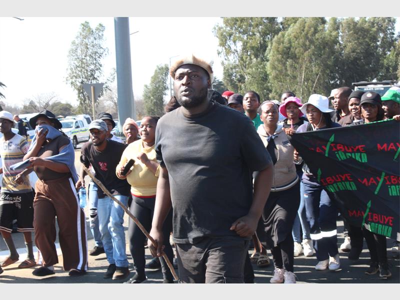 Residents marched through Springs, calling on authorities and businesses to prioritise South African citizens.