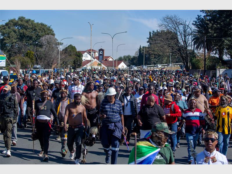 Residents joined the nationwide March and March campaign on Monday, calling for stricter immigration enforcement and the deportation of undocumented immigrants as police monitored a peaceful demonstration.