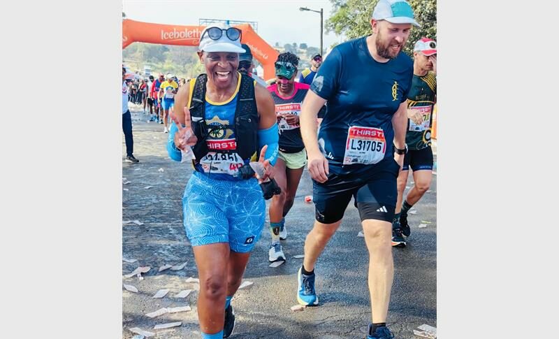 Despite battling an injury and cramps during the race, Payneville resident Sergeant Matjatji Matlala achieved a personal best time of 10:29 in her third Comrades Marathon.