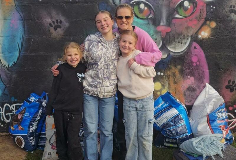 SPCA Springs has received a donation of dog food, blankets and other essential supplies from Studio K's Pajamas for Paws initiative, helping care for animals while encouraging the community to support local animal welfare.