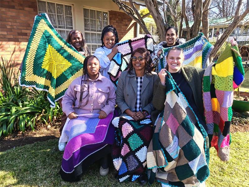 Weeks of knitting, crocheting and community support paid off as Springs Girls High School's 75 Blanket Challenge ended with more donations than originally hoped for.