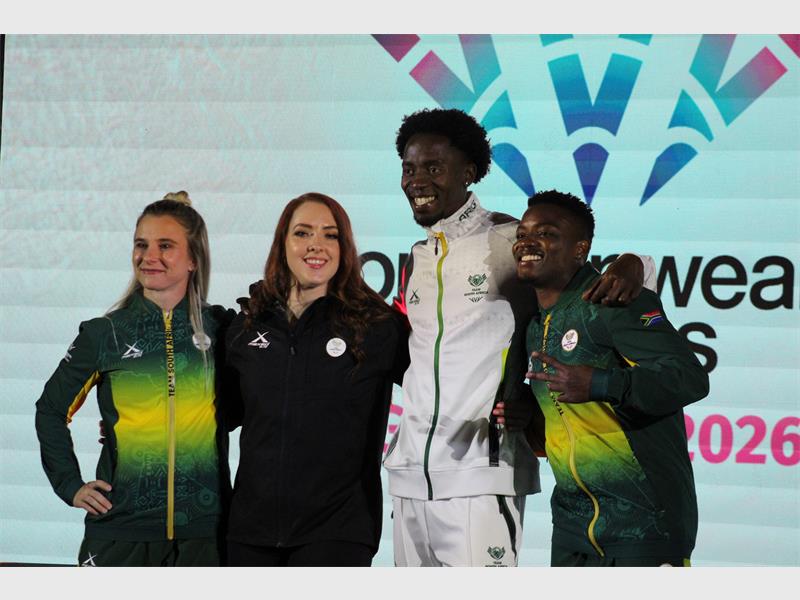 A squad of 112 athletes from 10 sporting codes was announced by Sascoc president Barry Hendricks on June 24.