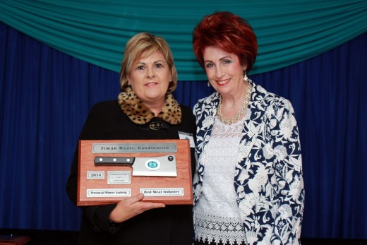 Ziman Meats business owner with Ina Wilken from the South African National Consumer Union. Photo submitted.