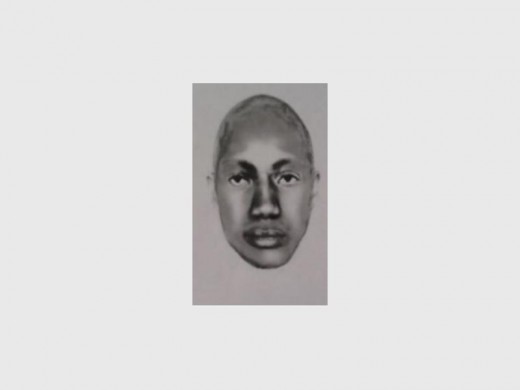 An identikit of the first suspect.