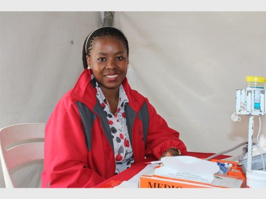 Palesa Moletsane was at the cookie table to make sure donors get something to eat and drink after donating.
