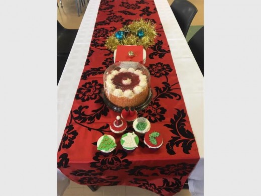 Tables were decorated for the DA's Friendship Haven guests. Photo submitted.