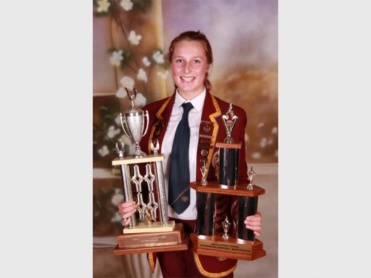 Anja Esterhuizen, Sportdogter van die Jaar. Foto ingestuur.