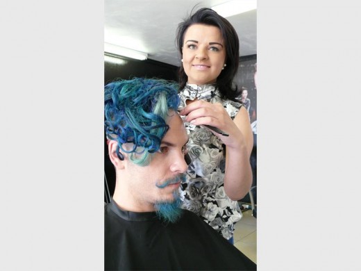 Laan Naudé is een van die modelle wie se hare Charné gestileer het. Foto: Alanicka Lotriet.